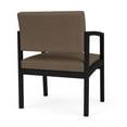 thumbnail image 5 of Lenox Steel Reception Waiting Oversize Guest Chair / Black Steel / Brown, 5 of 5