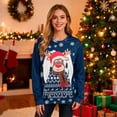 thumbnail image 4 of Tumao Christmas Sweatshirt Funny Christmas Jumpers Reindeer Graphic Long Sleeve Sweatshirt Unisex Pullover Causal Crewneck Sweat Tops for Women/Men, 4 of 8