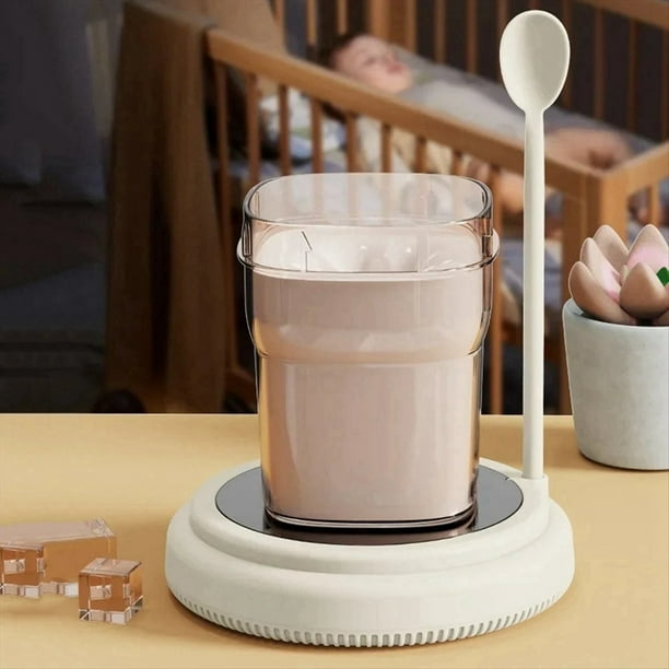 Coctelera de Leche Magnética Recargable, Licuadora de Café Eléctrica, Coctelera de Leche para Bebés, Decantador de Vino Inteligente (Rosa)