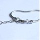 thumbnail image 2 of Pulsera de acero inoxidable Cadena de serpiente de metal Brazalete de pulsera con dijes básicos DIY con cierre de forma redonda, 2 of 4