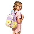 thumbnail image 3 of Cute Colorful Backpack for Age 4t 5t 6t, 5th 6th with Side Pockets Lightweight Adjustable Straps Primary School Play Daypack, 3 of 5