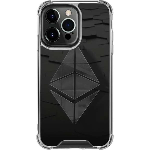 Skinit Ethereum Textured Logo iPhone 16 Pro Max Clear Case