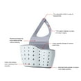 thumbnail image 4 of Utensilios de cocina fregadero doble desagüe bolsa colgante estante esponja fregadero suministros de almacenamiento cesta colgante desagüe, 4 of 8