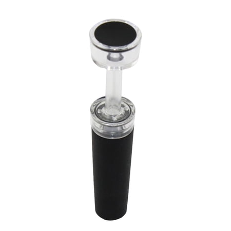 Luxshiny Reusable Black Silicone Wine Bottle Stopper for Wine Preservation and Oxidation Prevention
