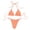 EQ43_Saffron, variant on IYYVV Women's Bikini Set Solid Color Two Piece Swimsuit Halter Top Side Tie Bottom Bathing Suit Gray M
