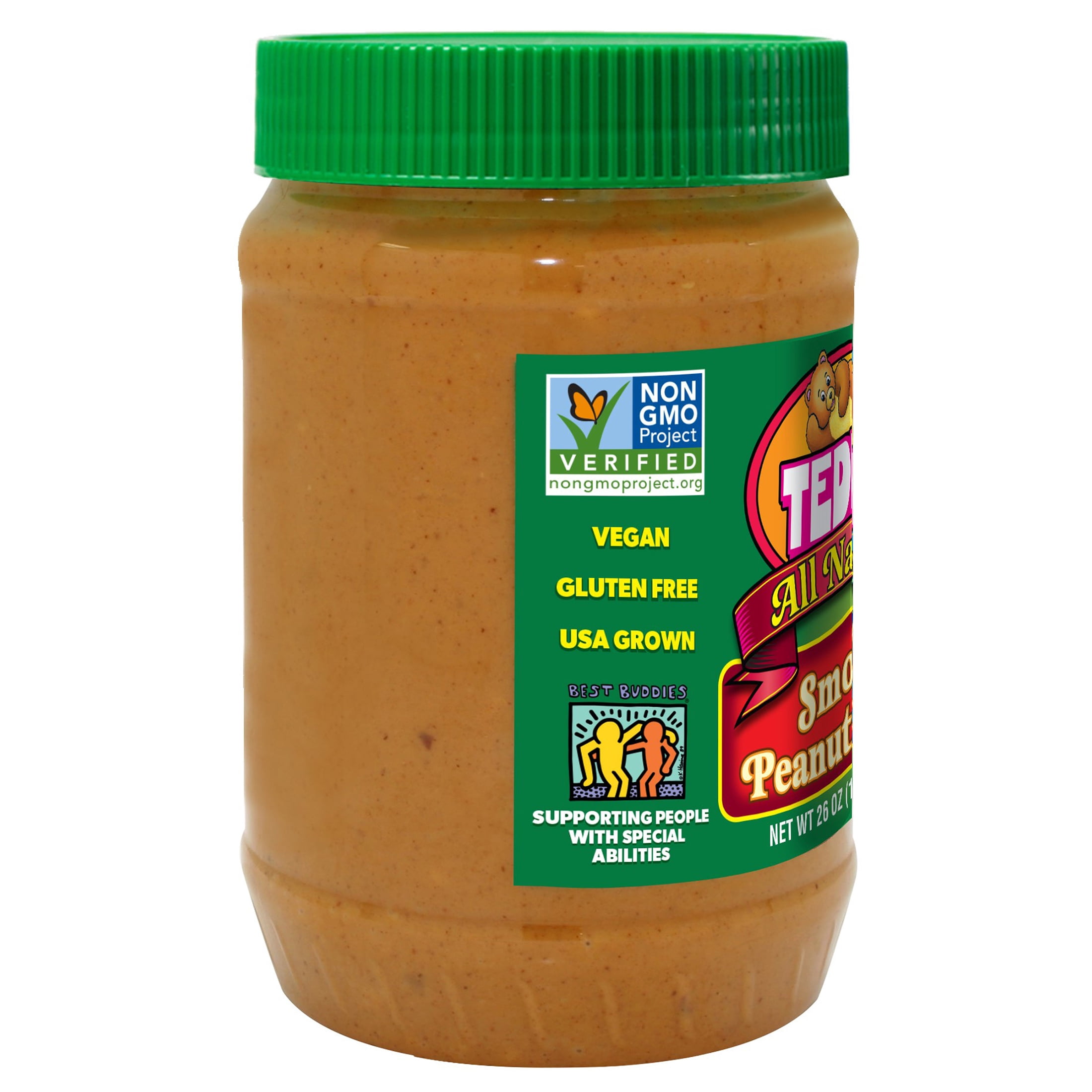Teddie All Natural Smooth Peanut Butter, 26 oz