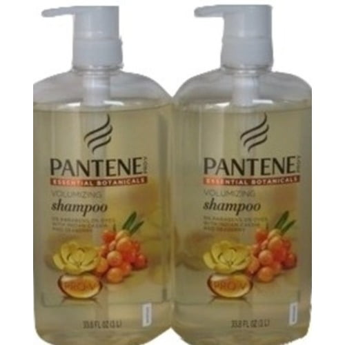 2 Pantene Pro V Essential Botanicals Volumizing Shampoo, 33.8 Oz Each
