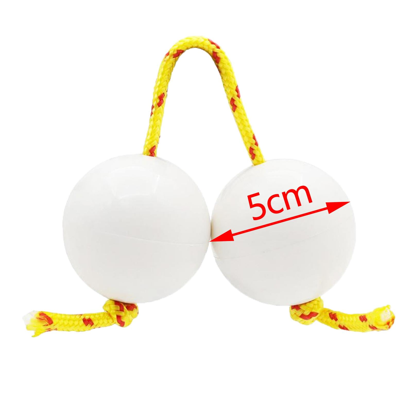 LeeQinersw 3 Pair African Shaker Rattle Hand Shaker Sand Balls Kashaka Instrument Red White Yellow