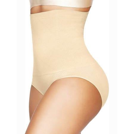 MANIFIQUE High Waisted Shapewear for Women Tummy Control Panty Seamless Slimming Briefs Butt Lifter