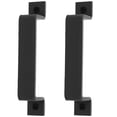 thumbnail image 3 of 2 Pcs Poignée de Porte de Grange en Métal Noir Poignée Antique Multi-Usage pour Garage, 3 of 9