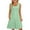 Mint Green, variant on YunPes Girls Dress Summer Sleeveless Comfortable Casual Dress Solid Color Printed Children's Clothing with Pocket Vest Dress Long Knit Dress