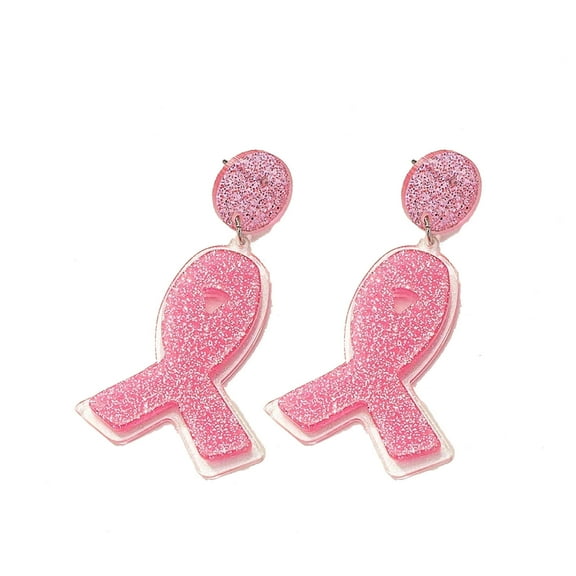Cancer Awareness Earrings Acrylic Ribbon Earrings Cancer Support