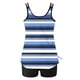thumbnail image 4 of Trajes de baño tankini para mujer Trajes de baño de dos piezas con espalda de tiras y estampado conservador para mujer Traje de baño de dos piezas para mujer, 4 of 5
