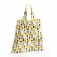 thumbnail image 2 of Yellow Shopping Tote Bag, Summertime Themed Abstract Patterned Pineapples Beach Fruits Doodle Style Drawing, Sturdy Fabric Foldable Lightweight Market Bag for Daily Use, Multicolor, by Ambesonne, 2 of 4