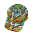 thumbnail image 2 of Dino Dan Gorra de Béisbol para Hombres, Mujeres y Niños, Gorra Clásica de Visera Plana, Gorra Hip Hop Trucker, Snapback Ajustable, 2 of 5