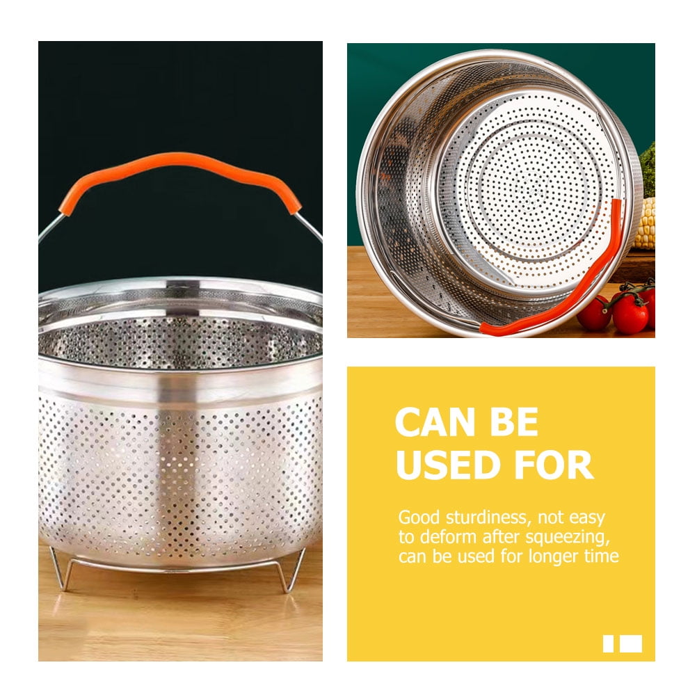 UPOUART Stainless Steel Steamer Basket for Eggs, Vegetables, Seafood - Kitchen Steamer Insert for Healthy Cooking