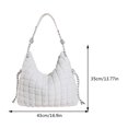 thumbnail image 5 of Bolso de mano para mujer Fashionalbe Nylon Simple Mujer Commuter Bolso (Blanco) DQrwqpou Para Estrenar, 5 of 5