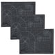 thumbnail image 3 of Juego de 3 alfombrillas de corte A4 negras con rejilla antideslizante para papel, grabado y modelado de sellos, 3 of 8