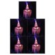 thumbnail image 1 of Billuyoard Sombrero Decoración de fiesta de Halloween Sombrero colgante Iluminación LED brillante Cap Festival Prop para Home Bar, Pink Type2 NO2, 1 of 6