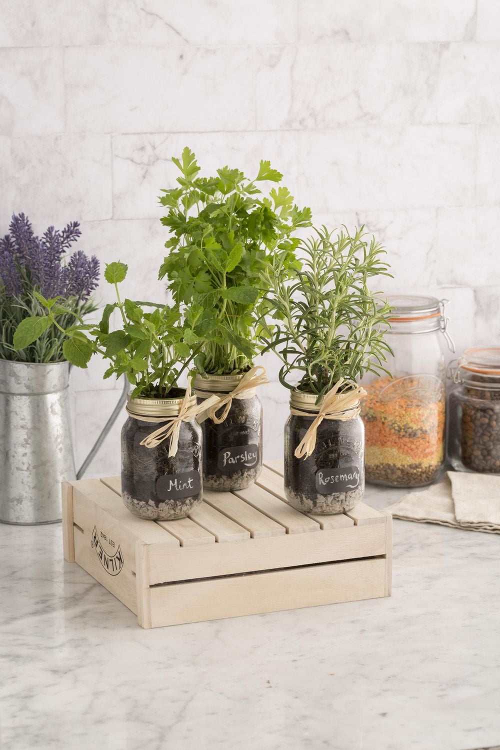 Kilner Pots mason en verre à ouverture régulière avec couvercles scellés, 500ml