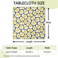 thumbnail image 2 of Fried Egg Print Elastic Fitted Tablecloth - Snug Fit Square Table Cover for Breakfast & Picnic, Windproof Washable Wrinkle-Free Outdoor Table Protector, 2 of 5