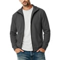 thumbnail image 2 of TRUNZI Men's Zip Up Jackets Long Sleeves Stand Collar Casual Daily Outdoor Lightweight Jackets with Pockets,Dark Gray,Size L, 2 of 9