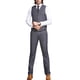 thumbnail image 2 of Chaleco de traje para hombre Chaleco informal de negocios ajustado con cuello en V fino, 2 of 3