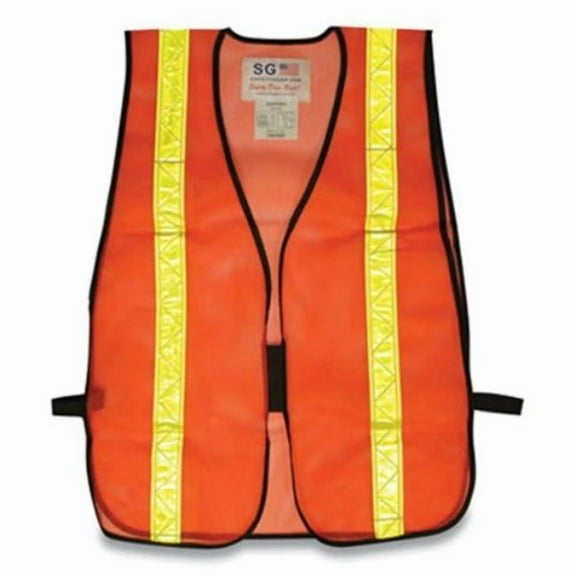 PIP Hook and Loop Safety Vest One Size Fits Most Orange 300EVORPOR
