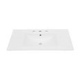 thumbnail image 2 of Swiss Madison Multicolor Carrara White 36" Bathroom Vanity Top, 2 of 8