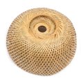 thumbnail image 5 of Rustic Pendant Light Natural Bamboo Chandelier Fixture Weaving Light Fixtures Ceiling Mount Lamp Standard E26 Lamp Holder Fit for Vaulted or Sloping Ceilings, 5 of 15