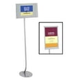 thumbnail image 1 of Quartet  Sign Stand- Landscape-Portrait Adjust. - 9-.50in.x14in.x59in.- Silver, 1 of 1