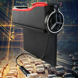 Keketuohai 2 Pack Car Seat Gap Organizer,Multifunctional Storage Box with  USB Charger, Pockets Led Light, Filler Cup Holder (Black) : Automotive 