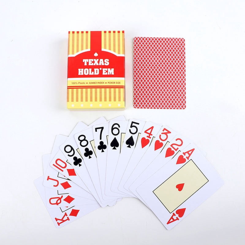 1/2pcs A set of durable, universal baccarat and Texas Hold'em playing cards, waterproof and smooth, for poker and bridge games