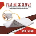 thumbnail image 3 of 6" X 12'' White Pukka Flat Quick Sleeve 3/16" Thick Wear Pad for 4" Wide Slings For Protect Slings from Sharp Edges and High-pressure Contact, 3 of 9