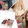 thumbnail image 5 of NUAHRHY Bead Keychain Kit DIY Beaded Keychain Making Kit Bag Charm Making with Acrylic Heart Flower Alphabet Bead Key Chain Supplies for Handmade Party, 5 of 10