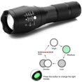 thumbnail image 5 of LED Flashlight Red Light, 500 Lumen Rechargeable LED Torch, Waterproof Zoomable Tactical Flashlight for Night Vision, Astronomy, Camping, Hunting (Battery not Included), 5 of 5