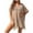 Khaki, variant on Cavosen Womens Swimsuit Cover up Sheer Knitted Crochet Hollow Out Dress Bikinis Bathing Suit Cover Ups Short Sleeve V-Neck Pool Side Split Swimsuit Kaftan Plain Swimwear Kimono