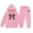 1-Light Pink651, variant on Byoo Toddler Girls Tracksuit Set Leopard Bow Printed Kangaroo Pocket Hoodie Sweatshirt Pants Casual Outfit Comfy Active Clothing Set