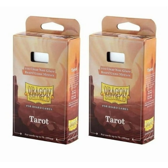 2 Packs Dragon Shield Board Game Sleeves 100 ct Tarot Size Card Sleeves Value Bundle!