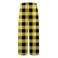 thumbnail image 4 of NOLDARES Womens Pajama Pants Soft Fuzzy Pajama Bottoms for Women Cozy Pj Fleece Lounge Pants(Z5-Yellow,3XL), 4 of 5