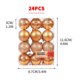 thumbnail image 3 of ¡Precios en Caída!, Adornos para árboles de Navidad Bolas de Navidad 24 adornos colgantes Bolas de plástico navideñas Decoración galvanizada Juego de adornos colgantes 24 piezas 3 cm Akmoler, 3 of 9