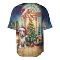 thumbnail image 2 of Merry Christmas Bull Terrier Santa Hat Xmas Tree Winter Holiday All Over Print 3D Baseball Shirt Bully Dog Lovers Gifts Idea Softball Sport - 01013, 2 of 6