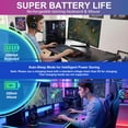 thumbnail image 7 of SANPTENT Wireless Gaming Keyboard and Mouse Combo, 87 Keys RGB LED Backlit Rechargeable, W/2.4G Wireless Receiver, for Windows Computer PC Gamer, 7 of 7