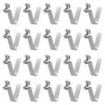 thumbnail image 1 of Unique Bargains 20pcs Single Button Kayak Paddle Snap Spring Clip 20mmx3.8mm V Shaped Hollow Lift Telescopic Locking Pole Clips, 1 of 5