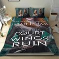 thumbnail image 1 of ACOTAR Conjunto de sábanas temático, trío de piezas, cómodo y amigable con la piel, diseño único, regalo de decoración para el hogar para familiares, amigos y fans, 90 cm * 190 cm, 1 of 6
