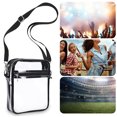 thumbnail image 2 of LHWEN Clear Festival Crossbody Bag PVC Purse with Front Pocket Adjustable Strap Stadium Approved Transparent Sports Bag for Concerts Travel and Events, 2 of 9