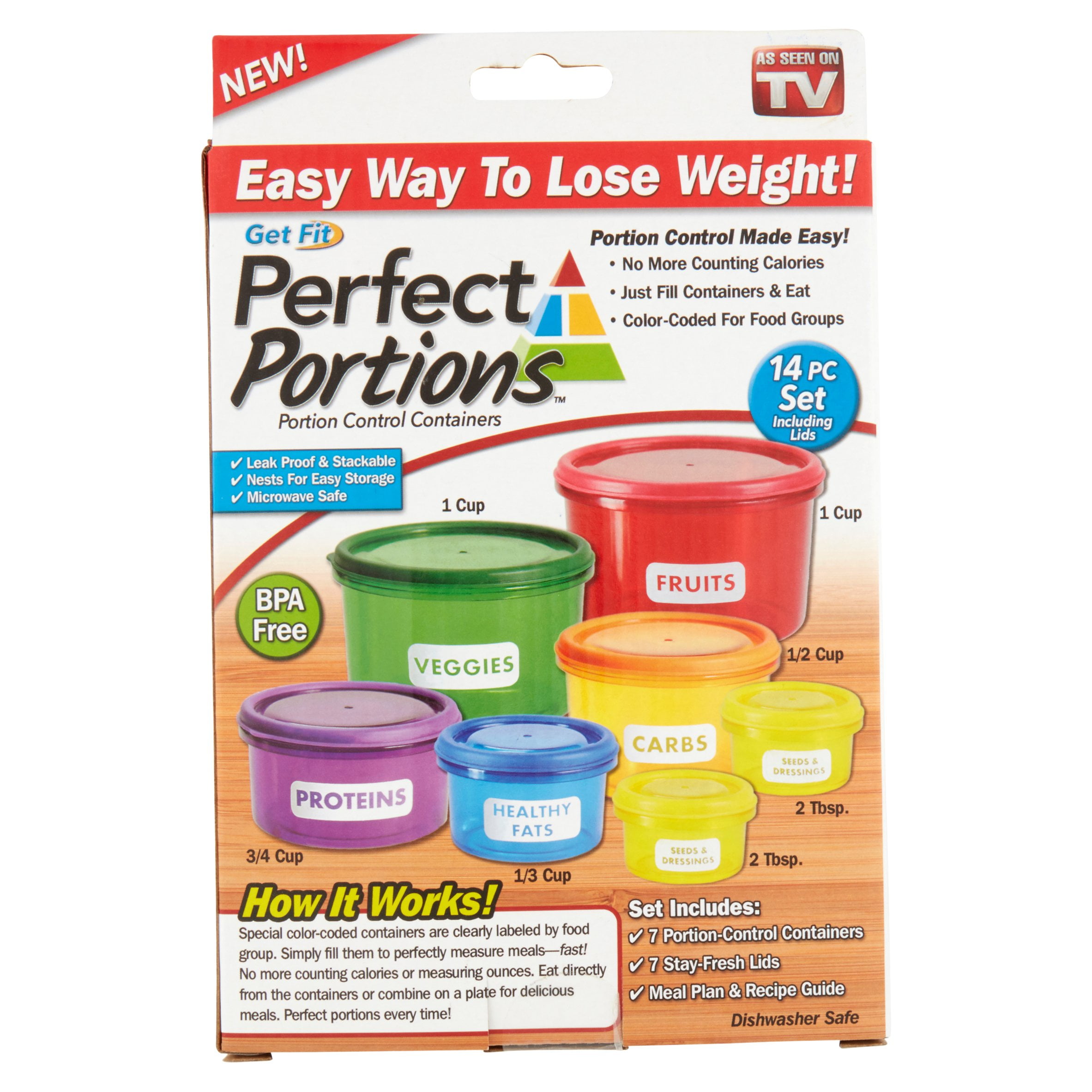 Portion Perfection Snacker Small Snack Containers for Adults - Tritan Clear  Portion Control Containers | Weight Loss Products for On-the-Go Healthy