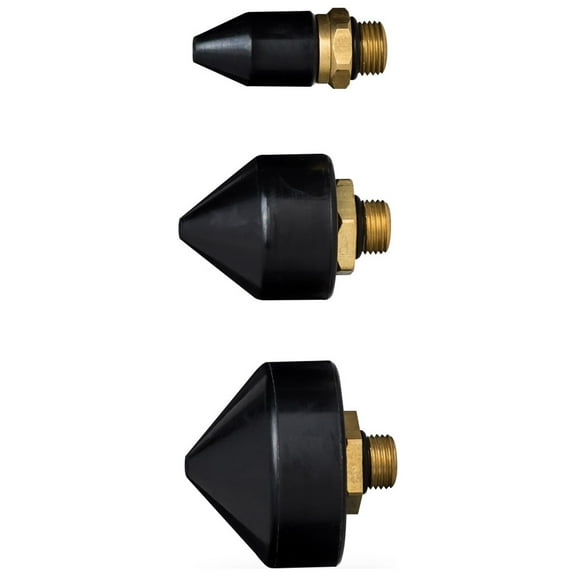 Capri Tools Rubber Tip Set for Air Blow Gun, 3-Piece