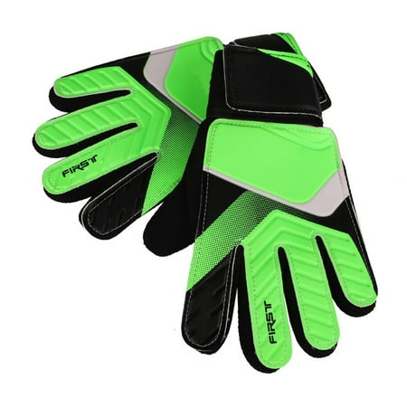 Youth Children Football Soccer Goalie Goalkeeper Gloves, Strong Grip for The Toughest Saves, With Finger Spines to Give Splendid Protection to Prevent (Best Youth Soccer Goalie Gloves)