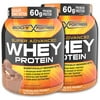 Body Fortress Super Advanced 2lb Whey Protein Powder Chocolate Peanut Butter Supplement, 2ct Bundle